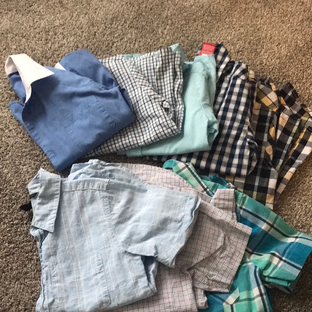 Bundle of boys button down dress shirts!